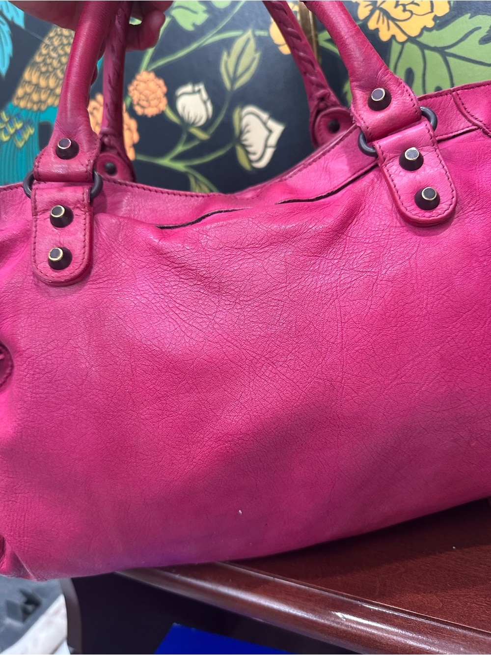 Balenciaga Classic City Motorcycle Bag Pink Arena Lambskin Leather Y2K with COA - Picture 8 of 17